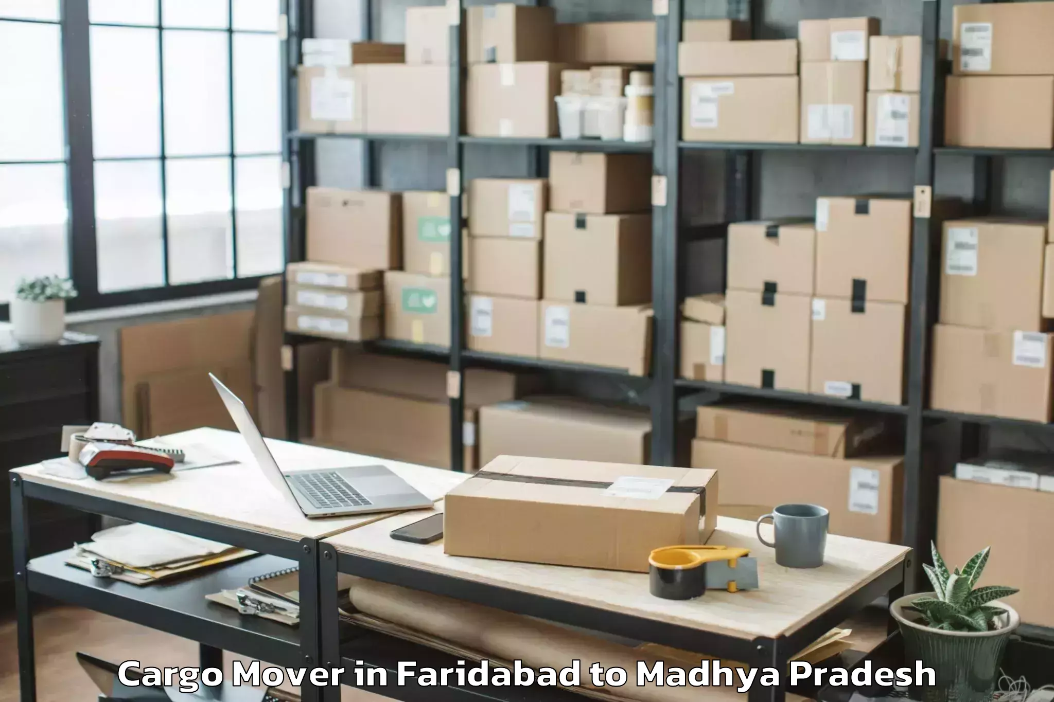 Discover Faridabad to Khajuraho Airport Hjr Cargo Mover